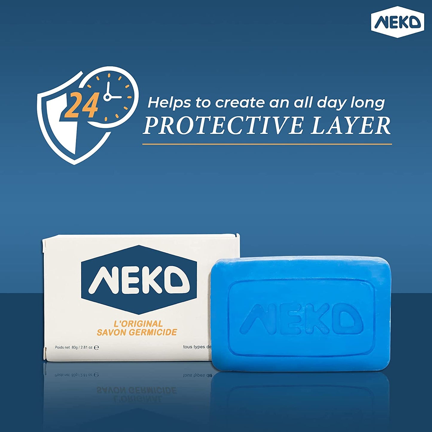 Neko The Original Germicidal Soap for All Skin Types, 2.81 oz. / 80g