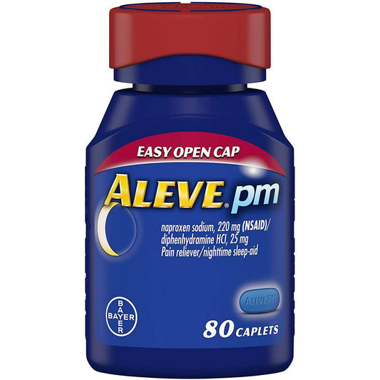Al e ve PM Caplets, Nighttime Sleep Aid, Reliever, 80 Caplets (Easy Open Cap)