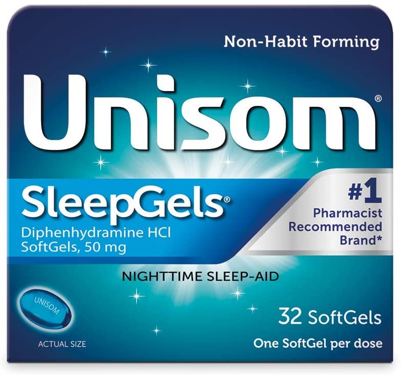 Unisom SleepGels, Nighttime Sleep-Aid, 32 Softgels PACKAGING MAY VARY