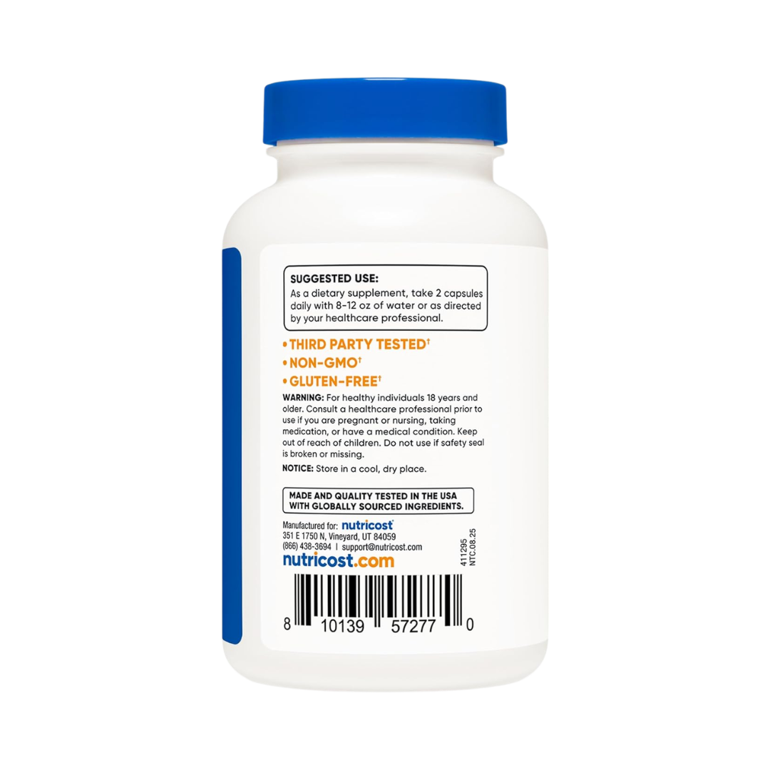 Nutricost D-Mannose 1,000 mg, 120 Capsules