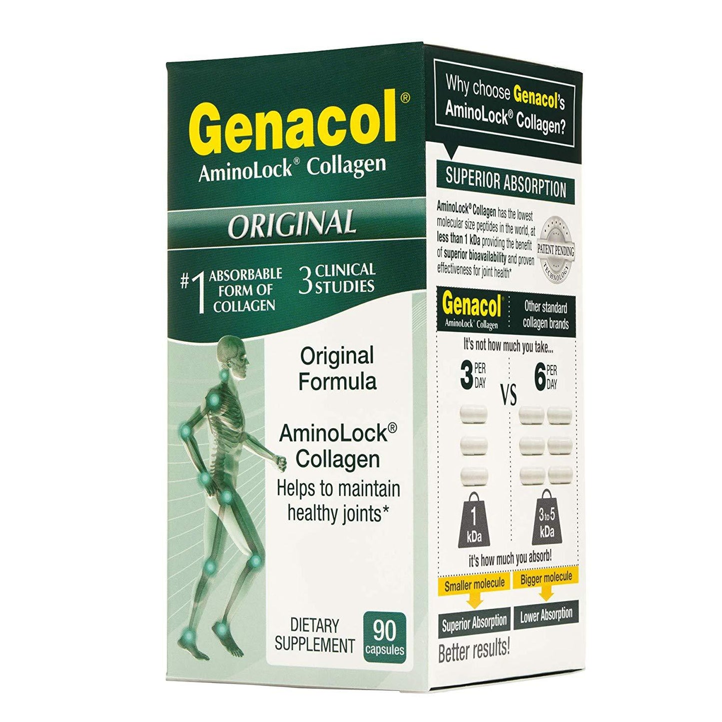 Genacol AminoLock Collagen, Original Formula 90 Capsules