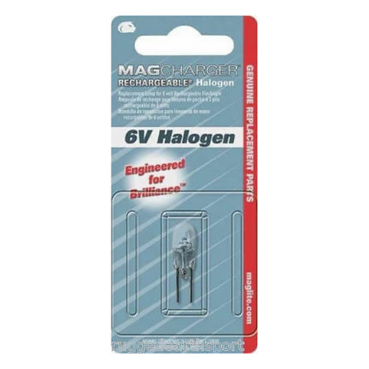 MagCharger Rechargeable Halogen Replacement Lamp for 6 Volt Flashlight (LR00001C)