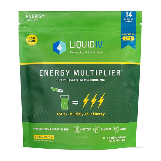 Liquid IV Hydration Multiplier + Energy Electrolyte Drink Mix 14 Stick