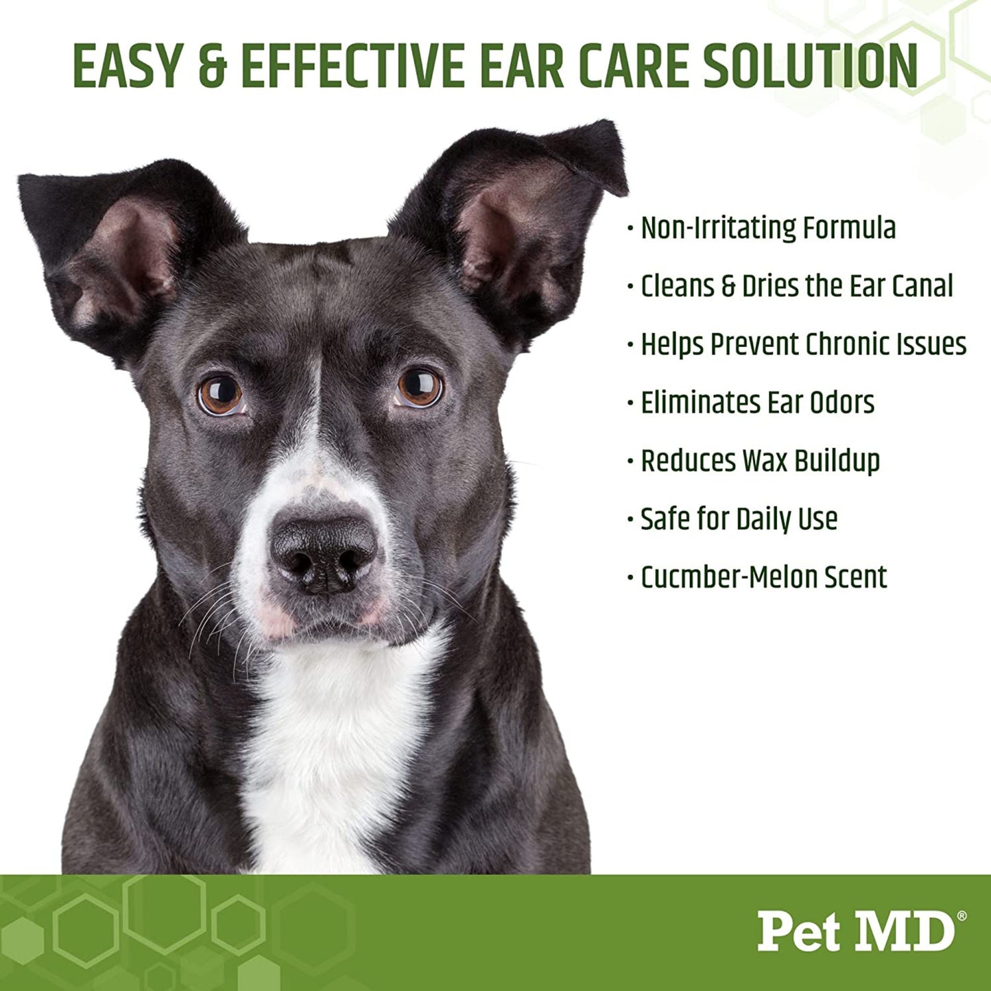 Pet MD Ear Wipes for Dogs Aloe Vera and Eucalyptus Advanced Veterinary Formula 100 Soft Wipes