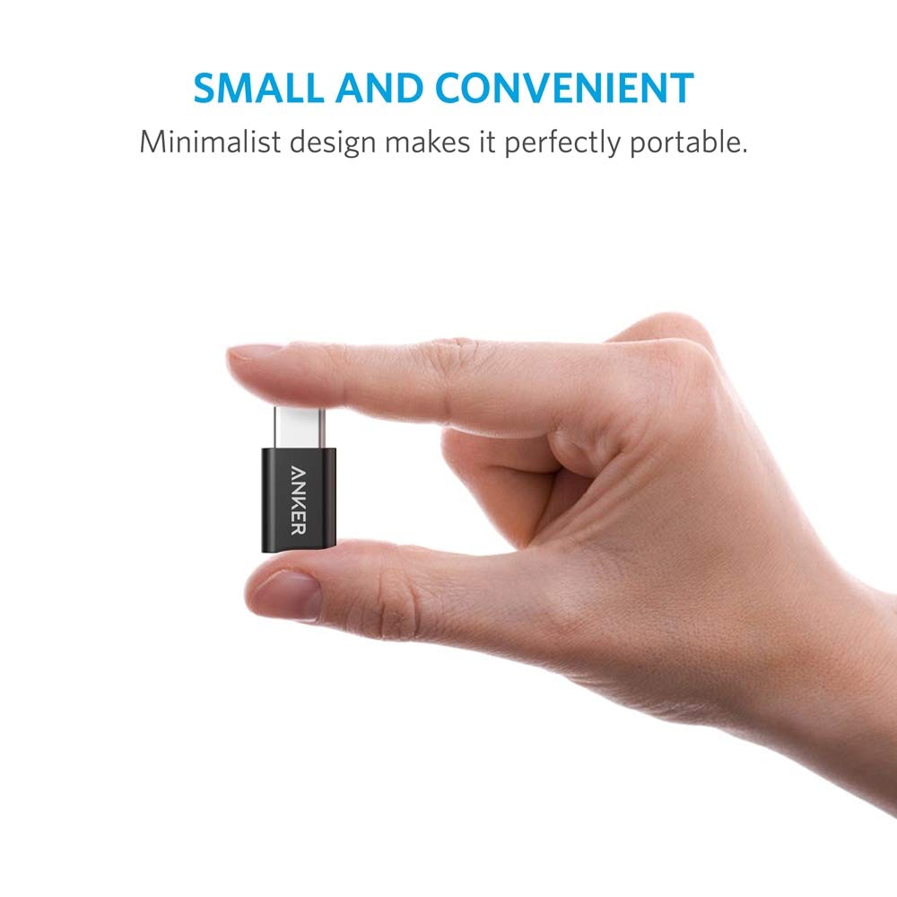 Anker 2-IN-1 Pack USB-C to Micro USB Adapter for Data Transfer