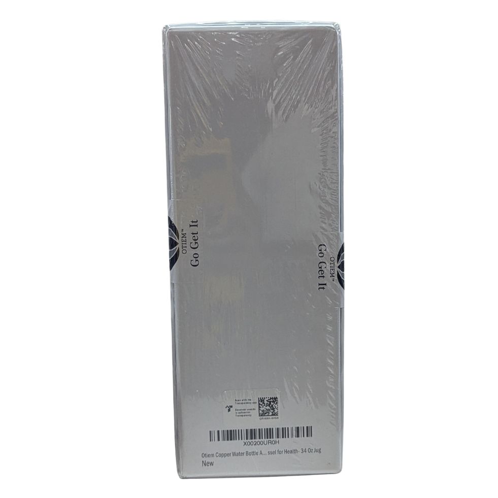 OTIEM Pure Copper Water Bottle Hammered Finish, 34 oz