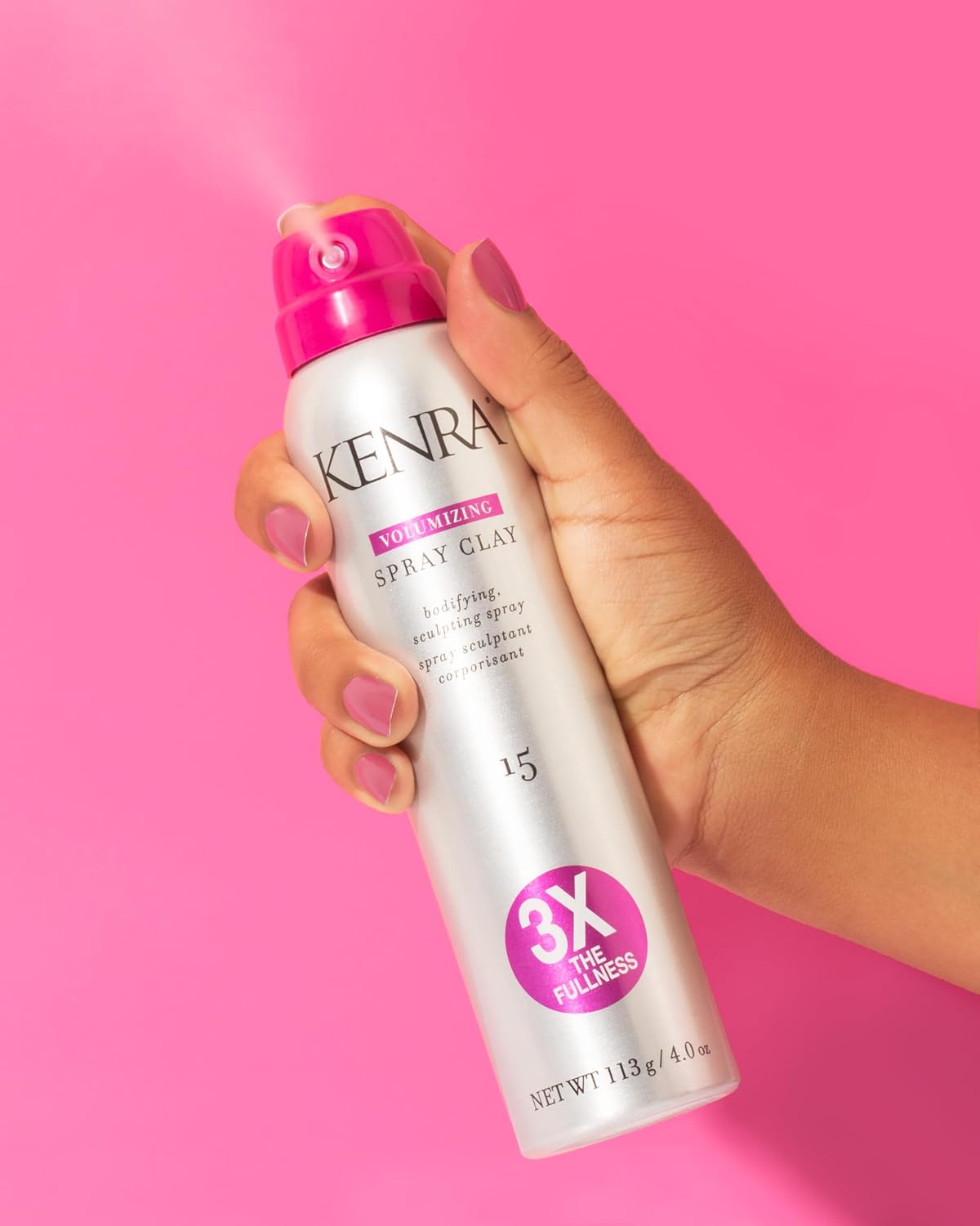 Kenra Volumizing Spray Clay 15 Bodifying, Fullness Spray 3X The Fullness 113 g / 4 oz