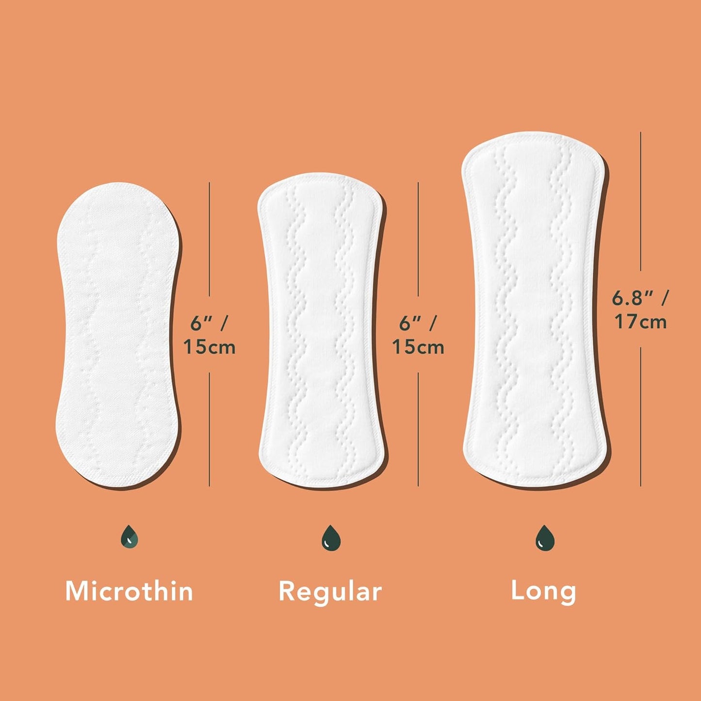 Rael Organic Cotton Cover Panty Liners Regular 44 Count