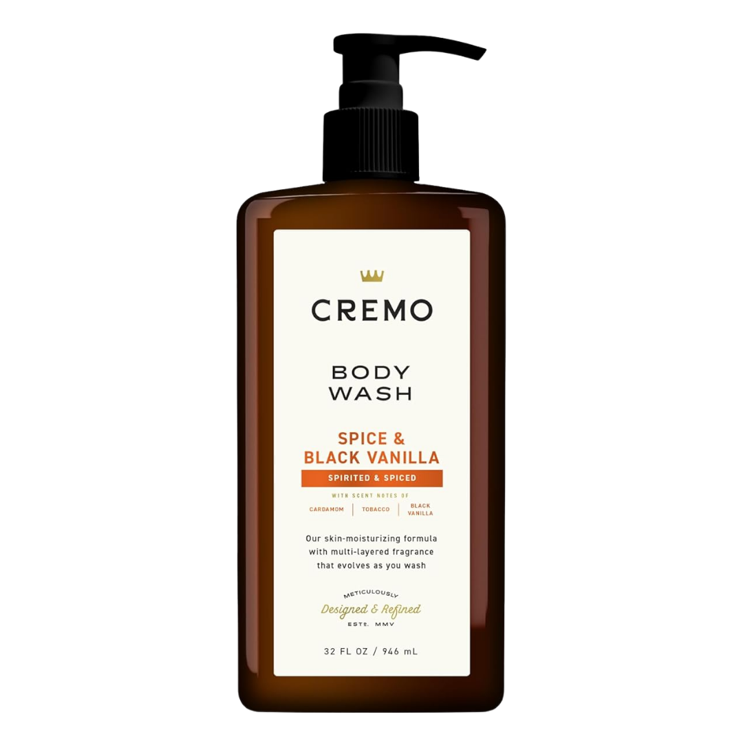 Cremo Body Wash Spice & Black Vanilla Spirited & Spiced, 32 oz / 946 ml