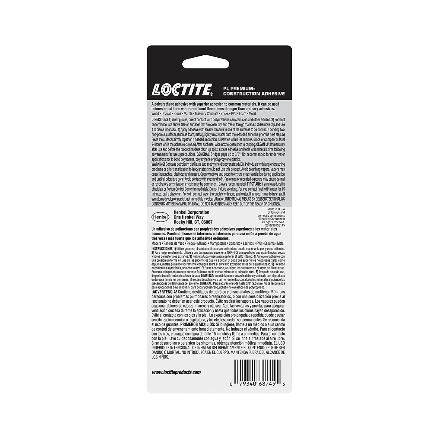 Loctite PL Premium Construction Adhesive 3x Stronger, 4 fl.oz / 118ml