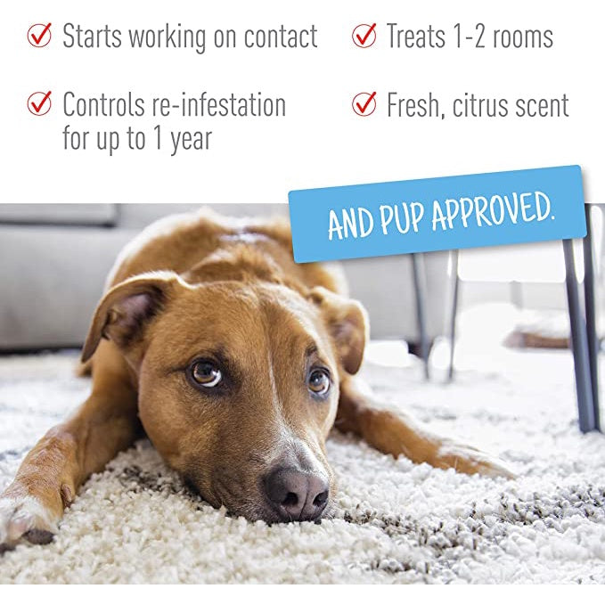 Adams Carpet Powder wih Linalool and Nylar Kills Fleas and Ticks 1 lb (454 g)