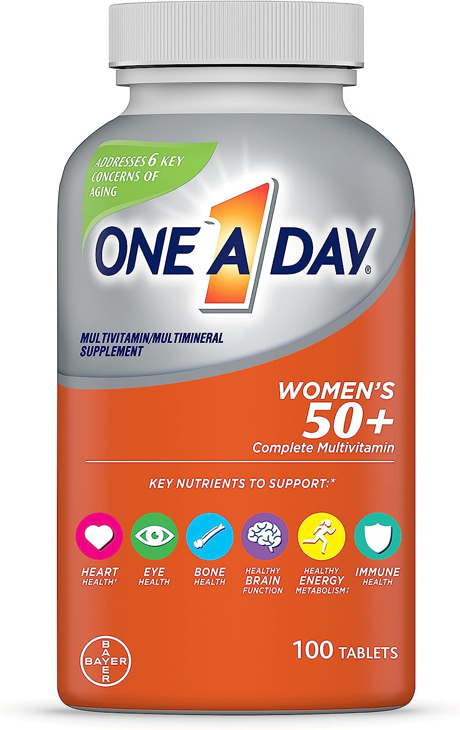 One A Day Women’s 50+ Multivitamins (100 Tablets)