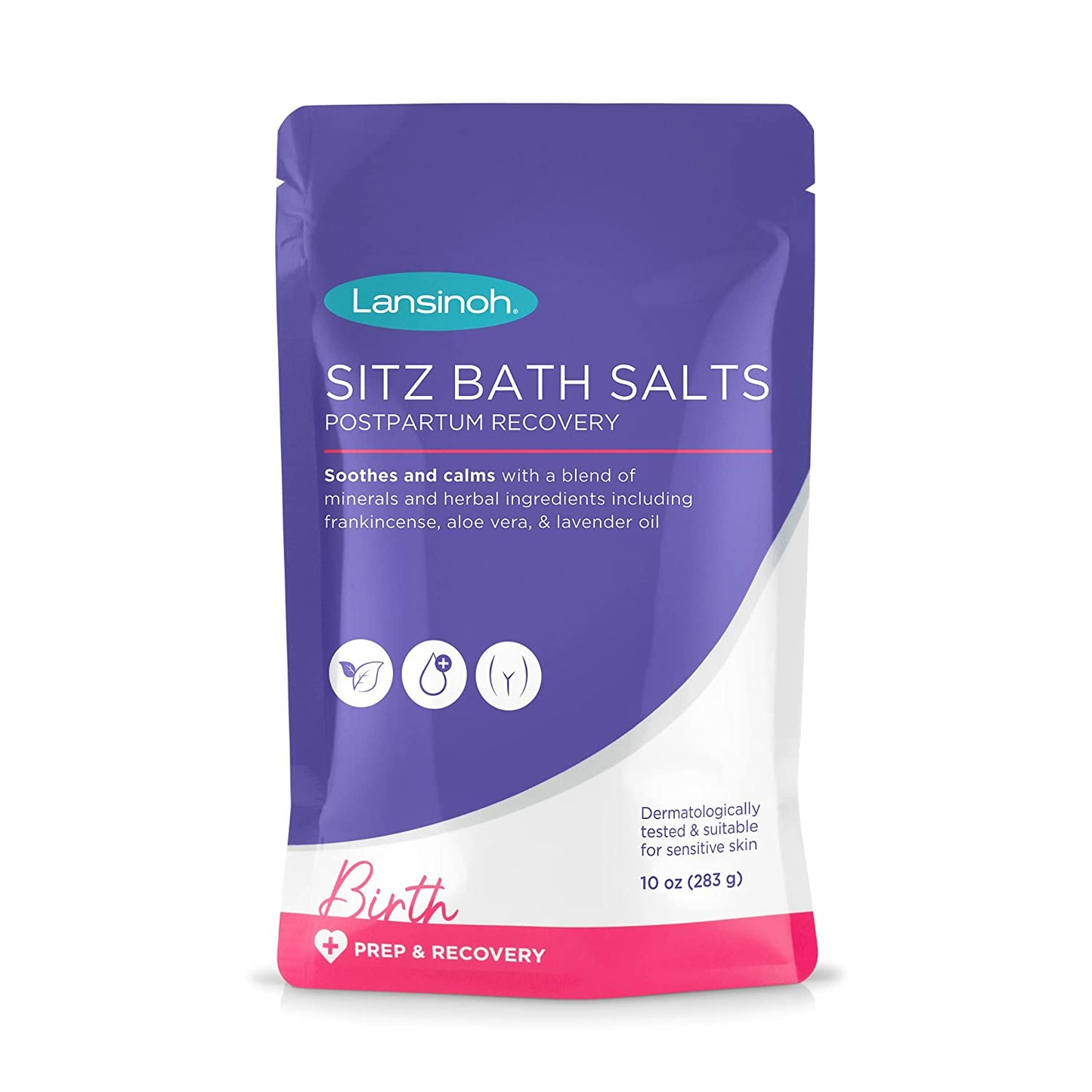 Lansinoh Sitz Bath Salts Postpartum Recovery 10 oz/ 283g