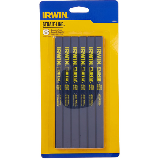 Irwin Strait-Line Carpenter's Pencils 66400 6 Pieces