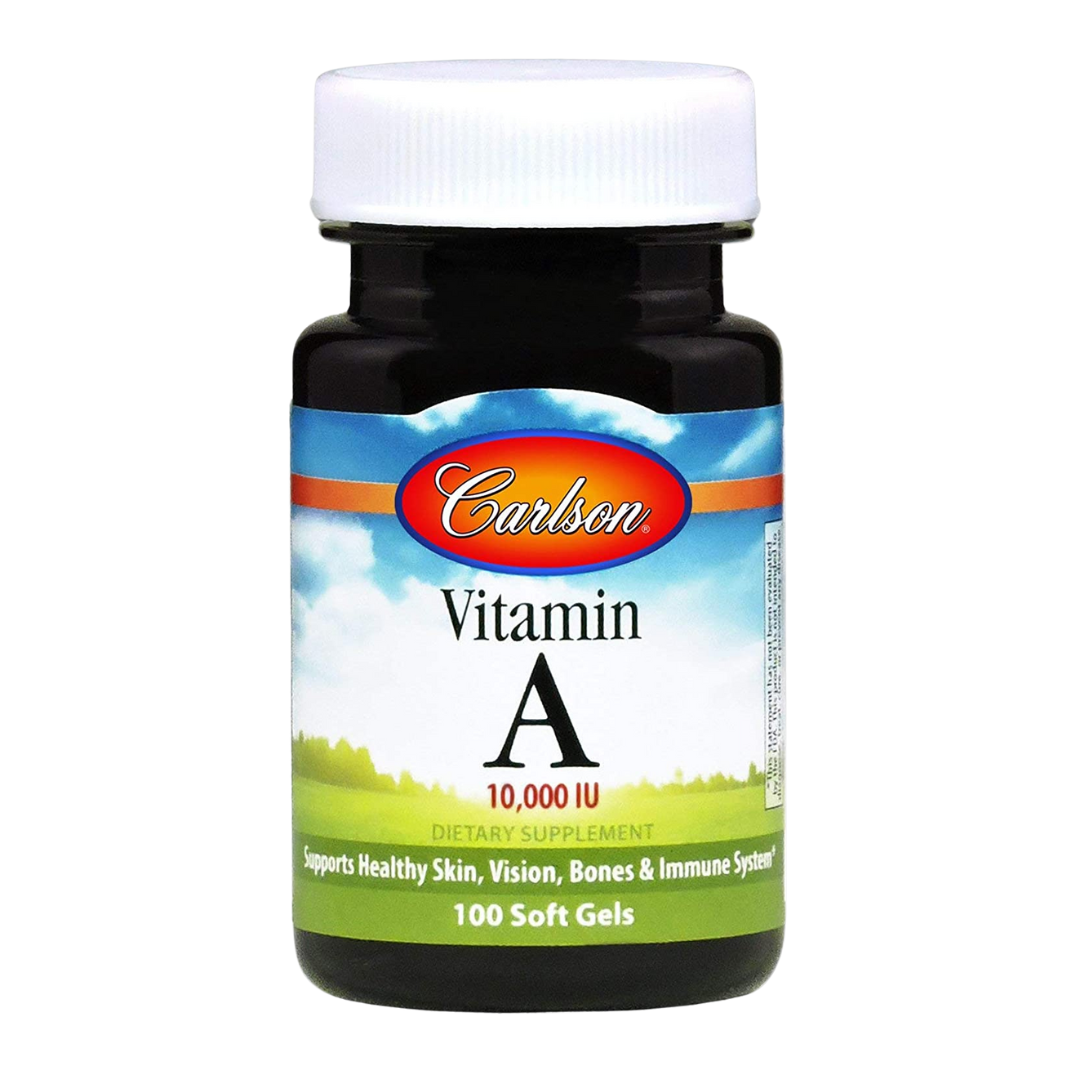 Carlson Vitamin A 10,000 IU (3,000 mcg RAE) 100 Softgels