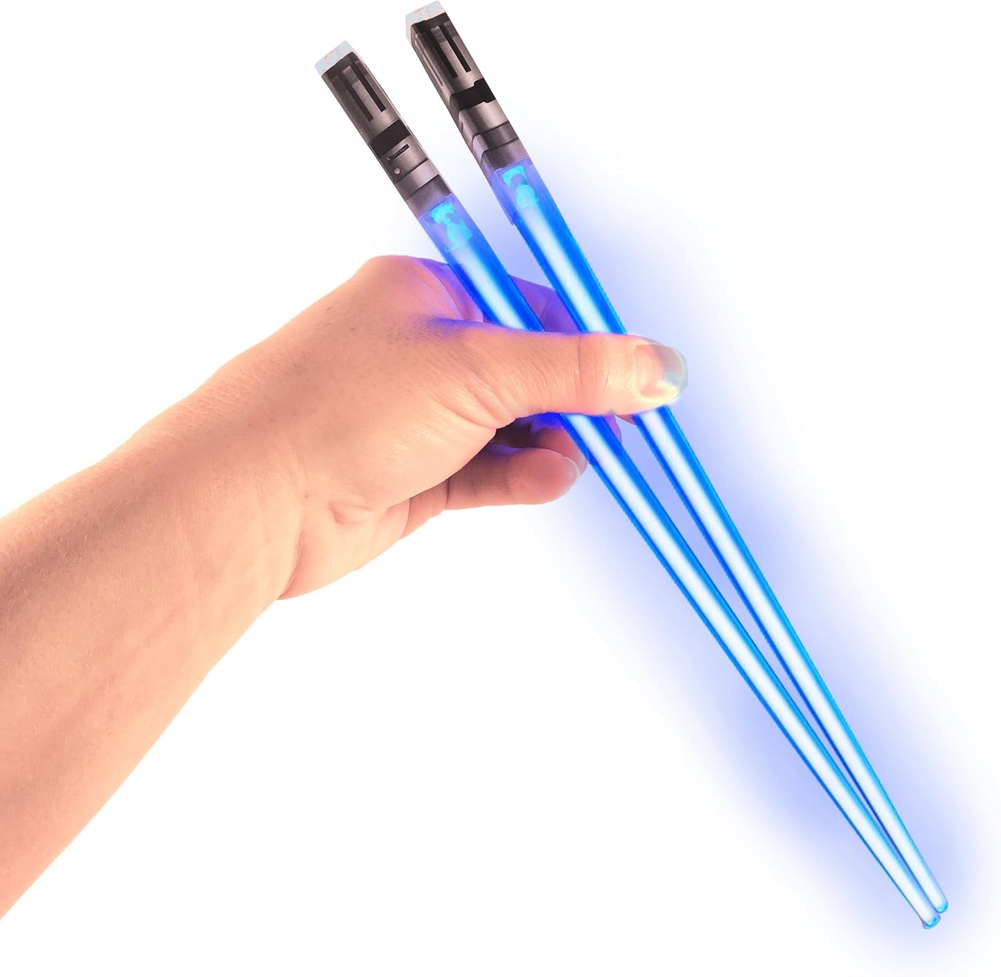 Chopsaber Lightsaber Chopsticks Blue LED Glowing, 1 Pair