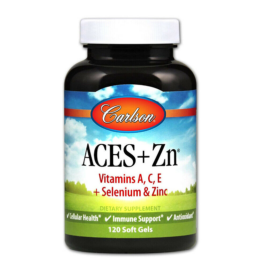 Carlson ACES + Zn 120 Softgels Vitamin A C E Selenium and Zinc Multivitamin