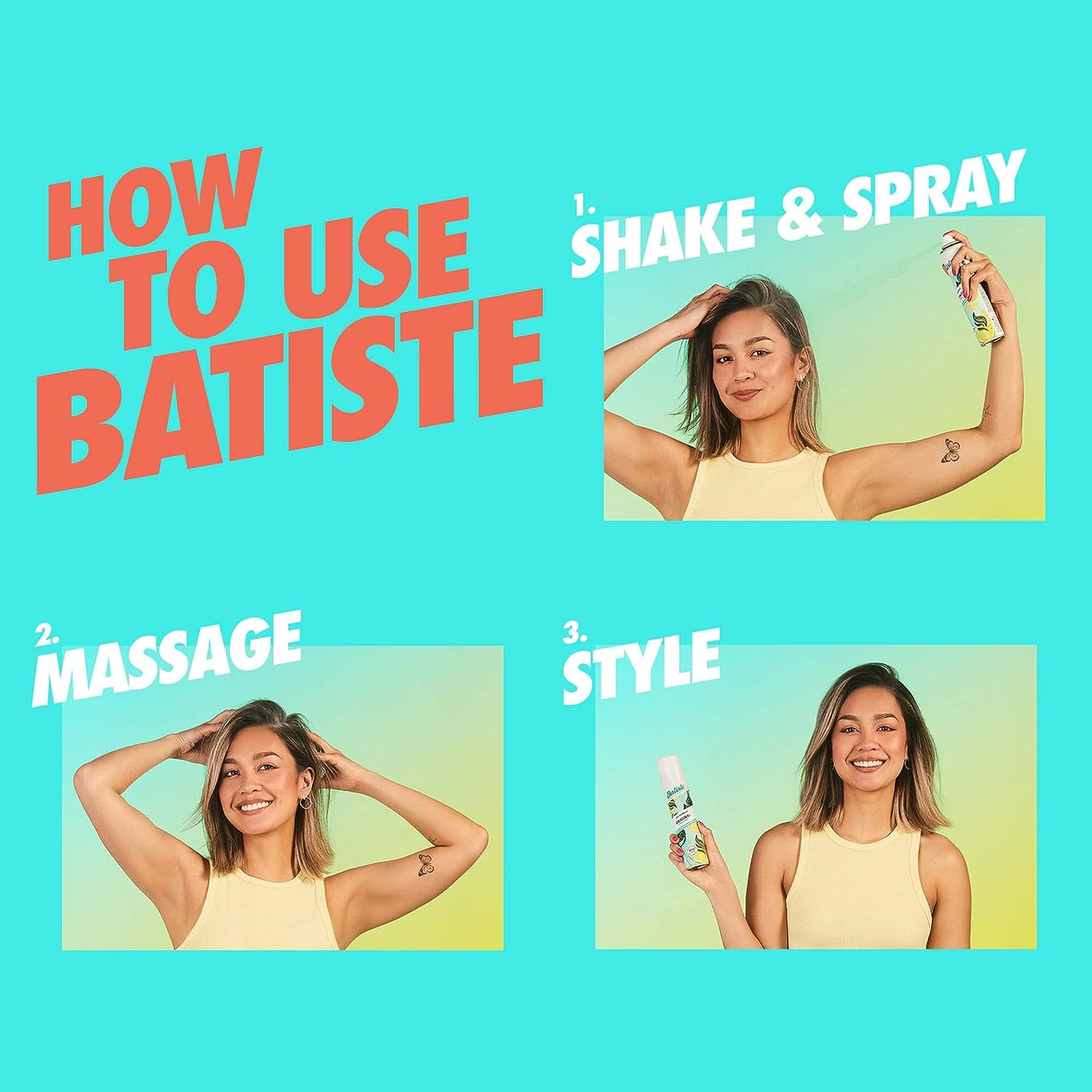 Batiste Dry Shampoo Brunette 200ml/120g