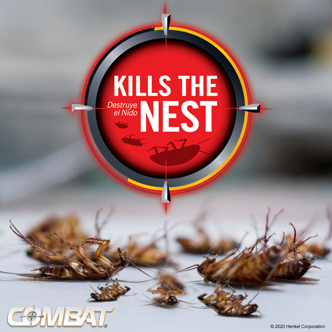 Combat Max Roach Killing Bait for Large Roaches, 2 Bait Stations