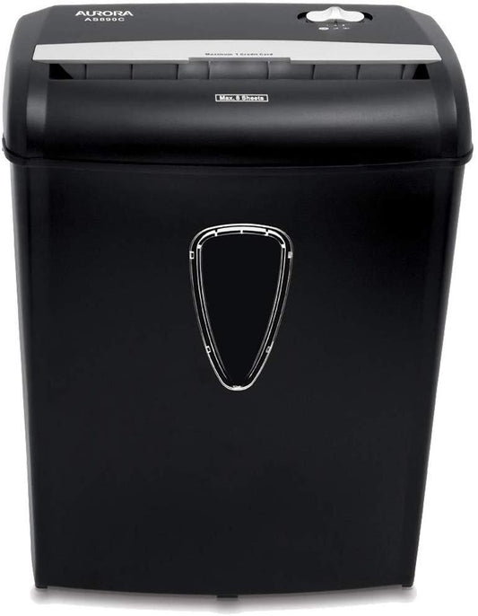 Aurora AS890C, 8-Sheet Cross-Cut Paper/Credit Card Shredder with Basket