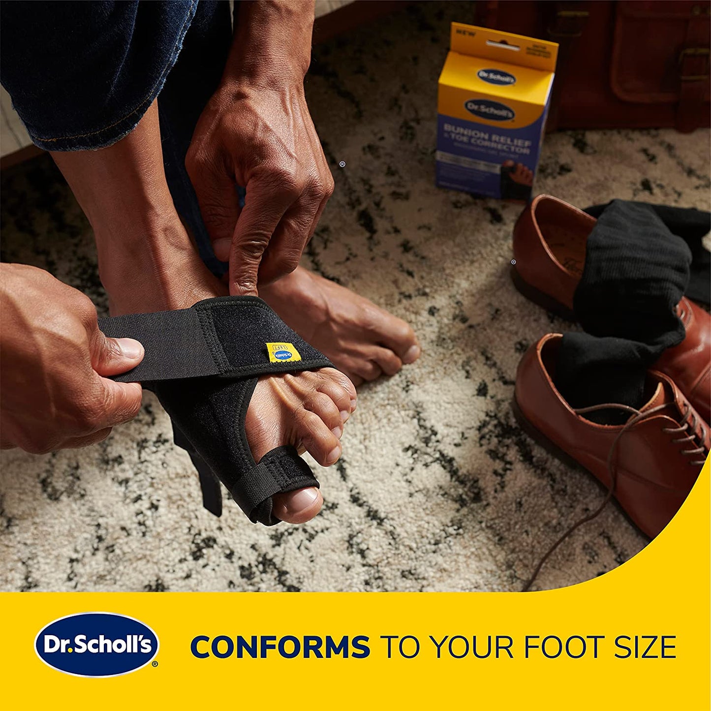 Dr. Scholl's Bunion Relief & Toe Corrector Massaging Gel Sprint Bunion Support Set - 1 Pair