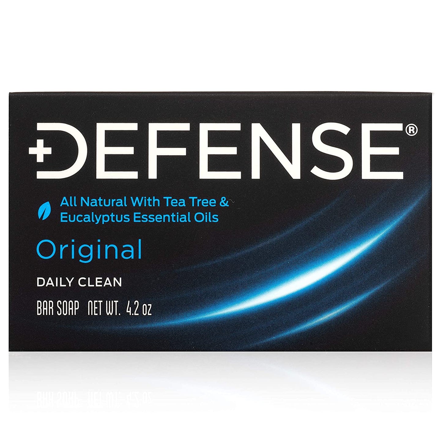 Defense Original Daily Clean Bar Soap with Tea Tree and Eucalyptus Essential Oils, 4.2 oz.