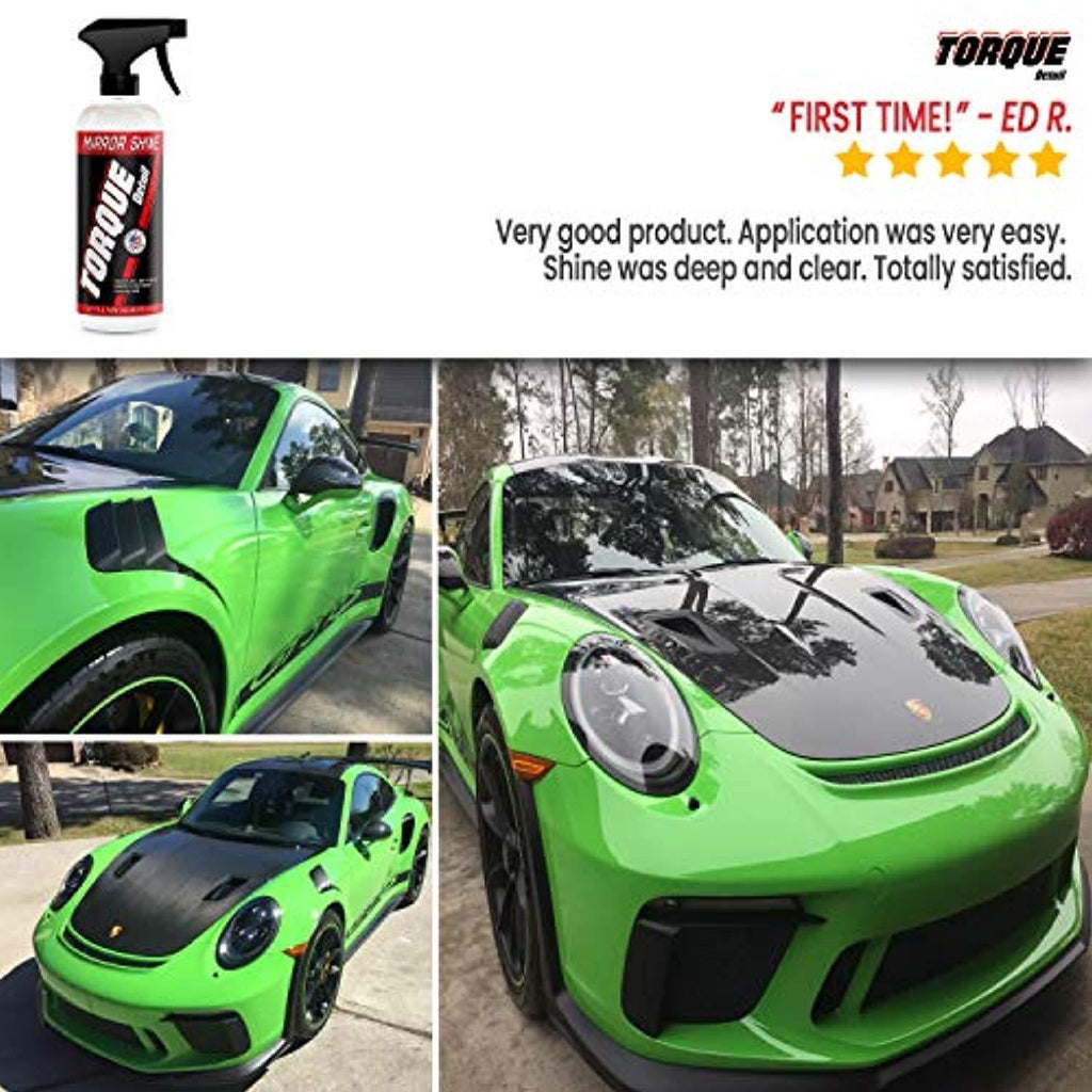 Mirror Shine Super Gloss Wax & Sealant Hybrid Spray by Torque Detail (16 oz) Bottle