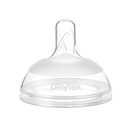 Playtex Baby Naturalatch Comfort Nipples, Medium Flow 3M+ (2 Count)