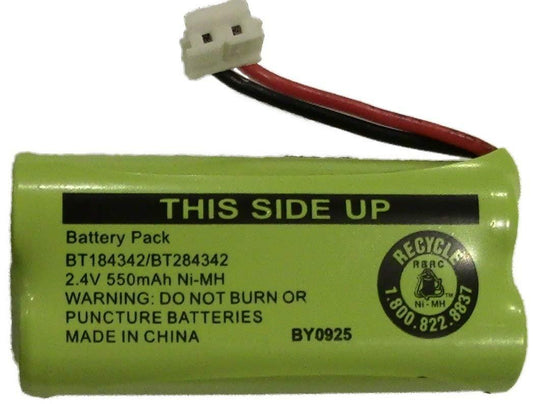 Uniden Battery Pack BT184342 / BT284342 for AT&T Vtech GE RCA and Clarity Phones 2.4V 550mAh Ni-MH 1 Count