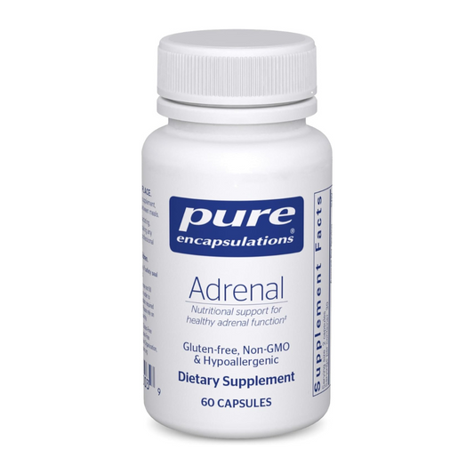 Pure Encapsulations Adrenal Gluten-free Non-GMO Hypoallergenic Dietary Supplement, 60 Capsules