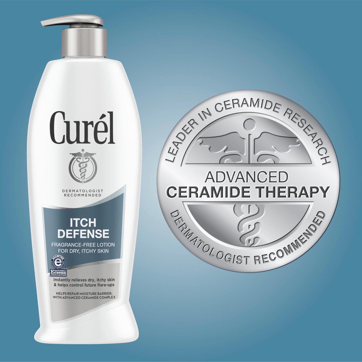 Curel Skincare Itch Defense Calming Body Lotion for Dry, Itchy Skin, 13 oz