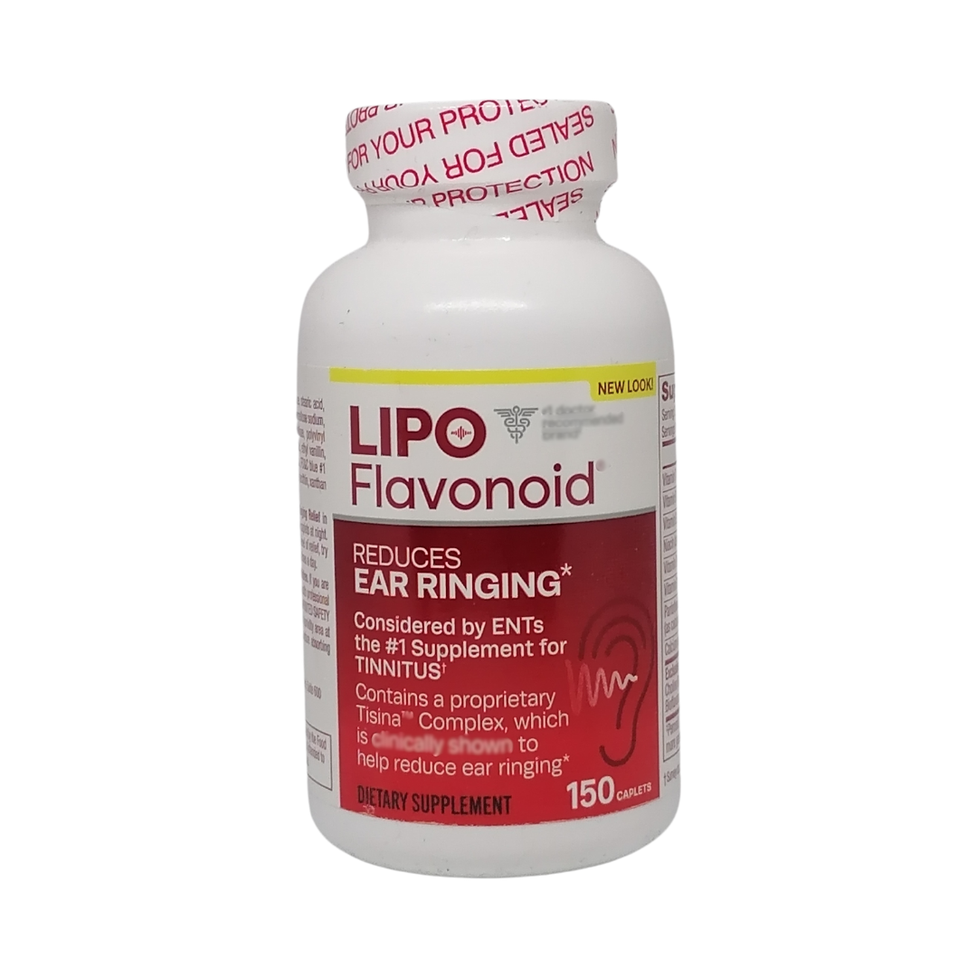 Lipo Flavonoid Dietary Supplement for Ear Ringing, 150 Caplets