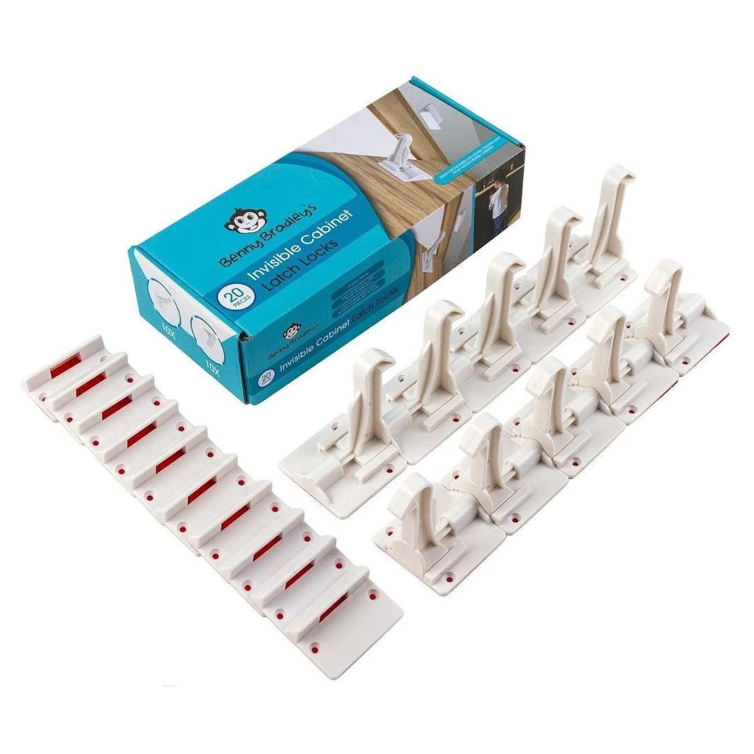 Benny Bradley's Invisible Cabinet Latch Locks 20 Pieces