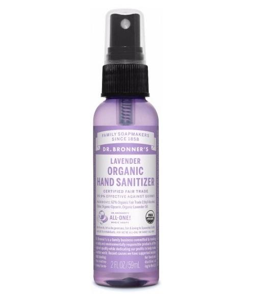 Dr. Bronners Organic Lavender Hand Sanitizing Spray 59ml