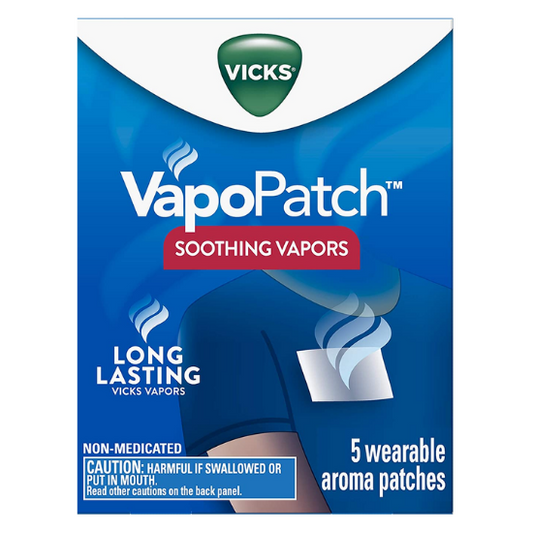 Vicks VapoPatch Long Lasting Soothing Vapors, 5 Wearable Aroma Patches