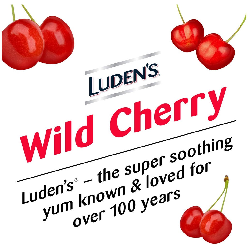 Ludens Throat Drops Pectin Lozenge/Oral Demulcent Wild Cherry Flavors, 90 Throat Drops