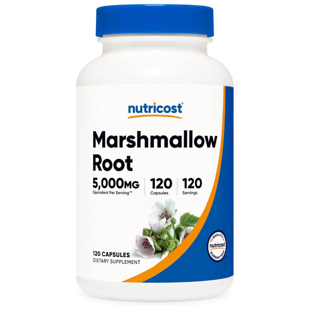 Nutricost Marshmallow Root 5000mg Supplement 120 Capsules