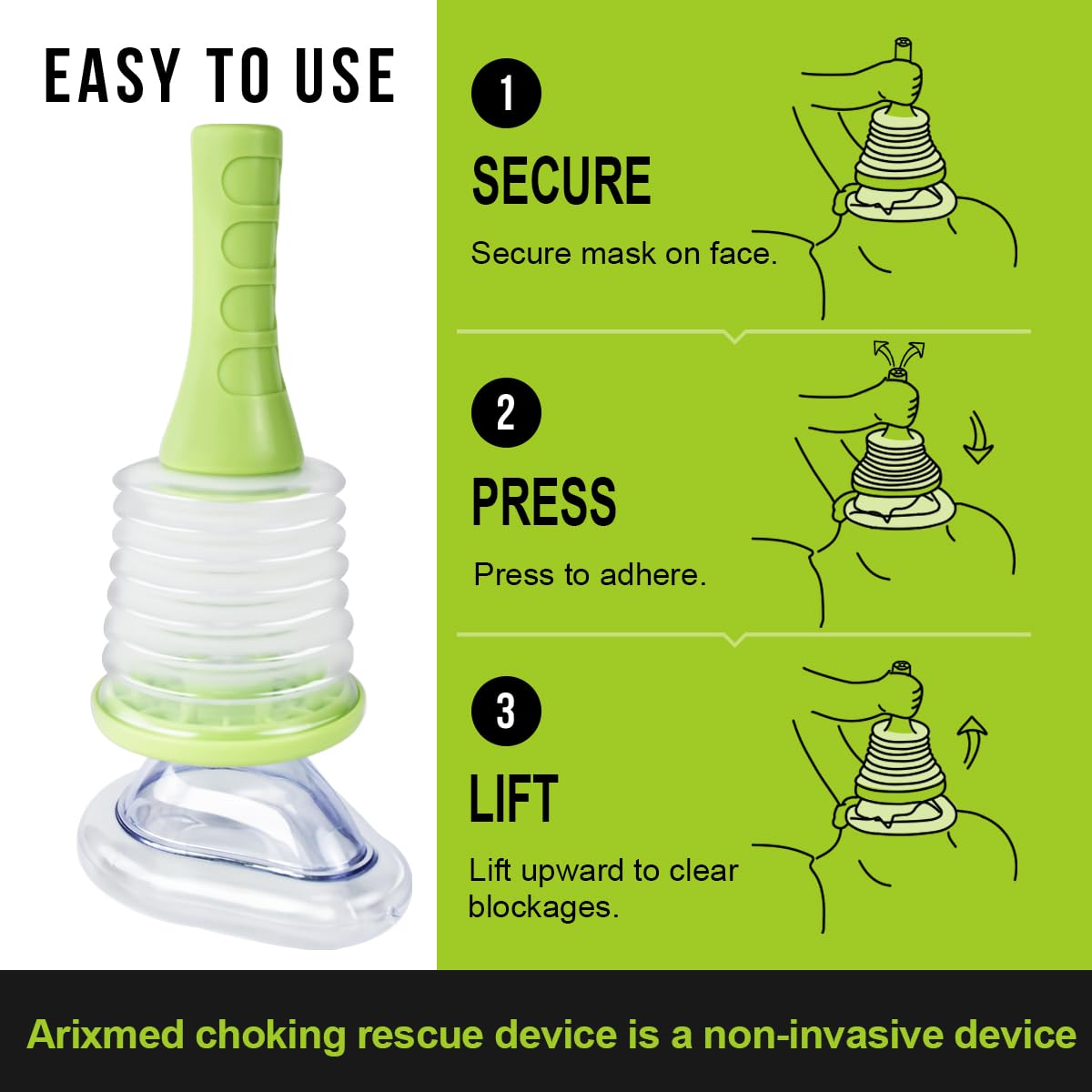 Arixmed Portable Airway Suction Device, Travel Kit