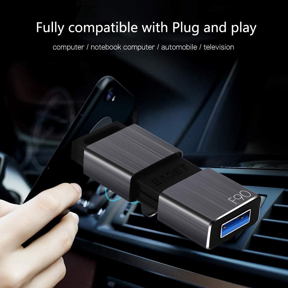 128GB USB 3.0 Flash Drive, High Speed Thumb Drive Retractable USB Memory Stick