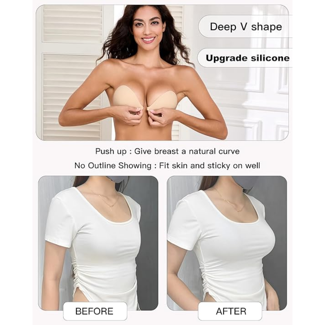 Mitaloo Adhesive Silicone Nipple Cover, Warm Beige