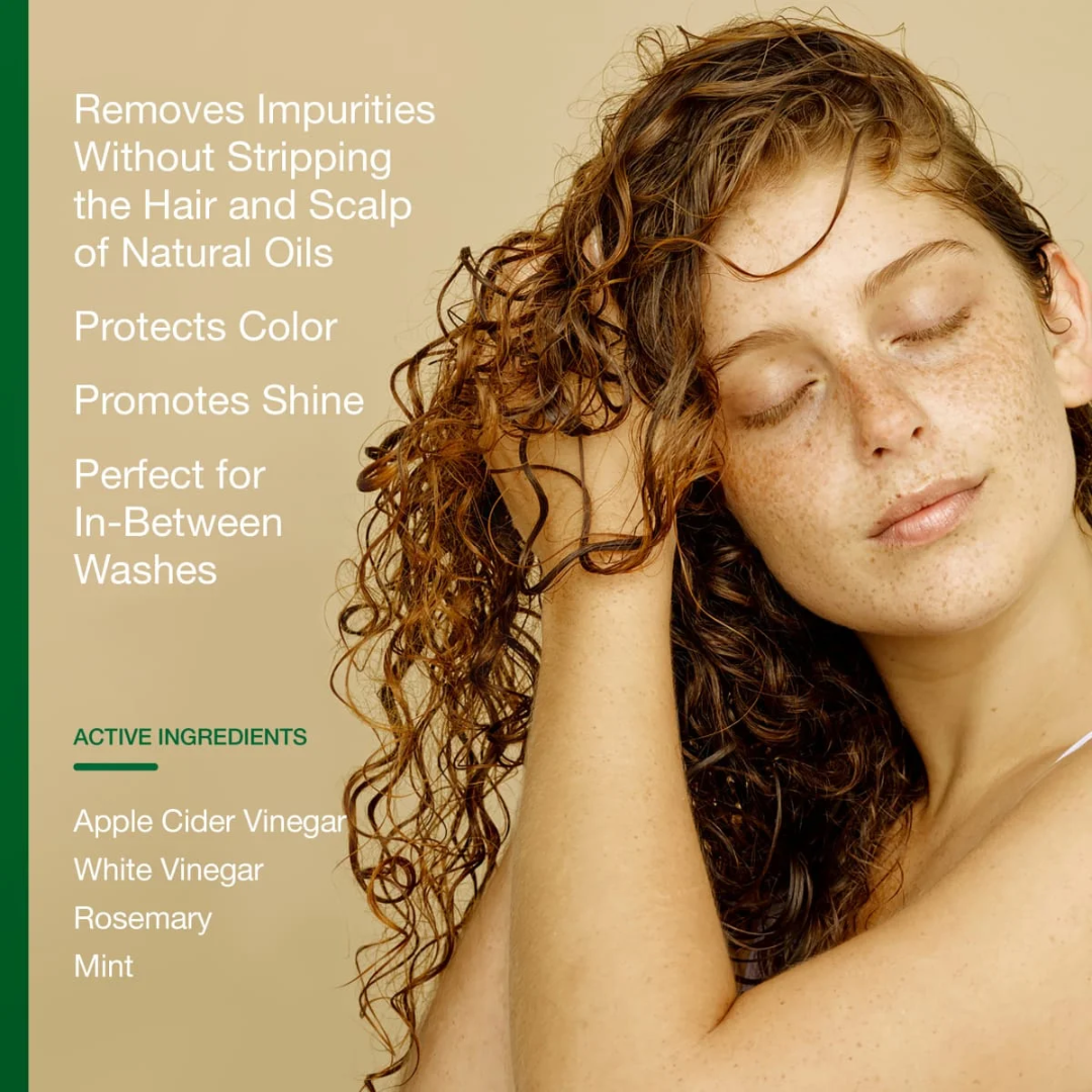 Raw Sugar Rosemary Vinegar Hair Rinse Shampoo Alternative, Rosemary + Mint, 177 ml / 6 fl. oz.