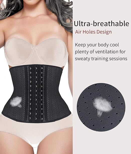 Yianna Waist Trainer for Women (Large) Black