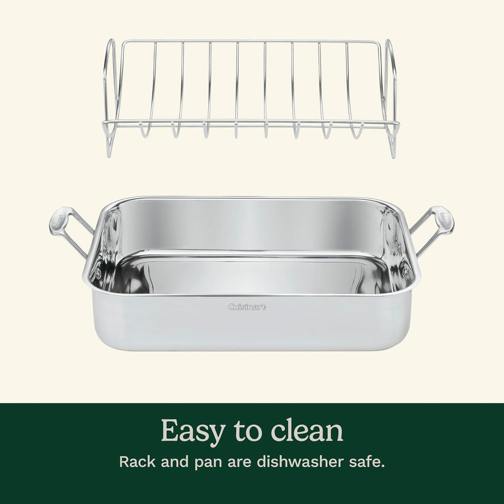 Cuisinart Chef's Classic Stainless Cookware 16" Roasting Pan with Rack