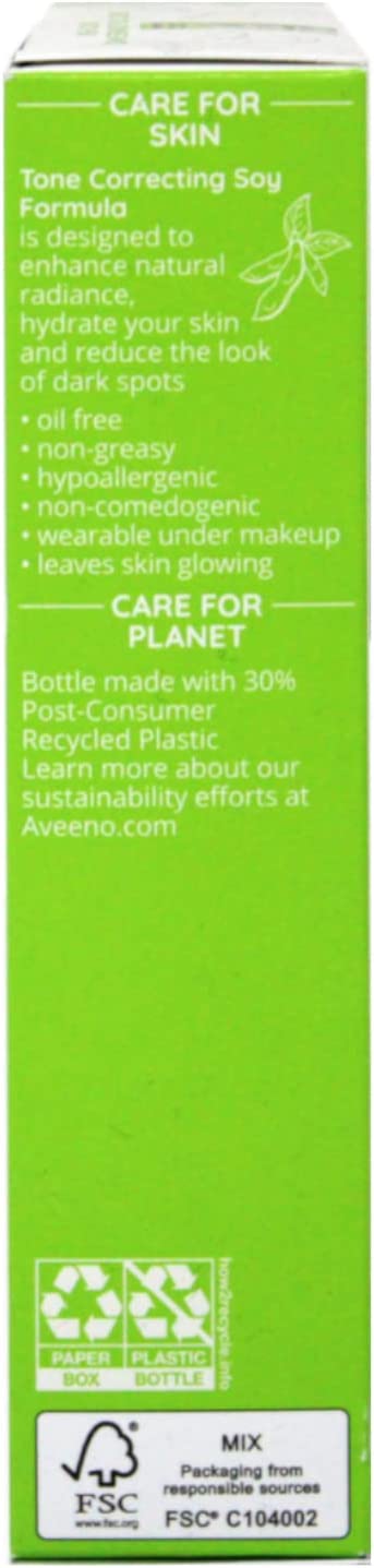 Aveeno Positively Radiant Daily Moisturizer Sunscreen Broad Spectrum SPF 30, 2.3fl Oz / 68 ml (NO BOX)