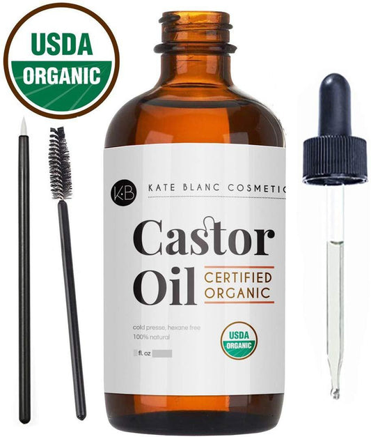 Kate Blanc Cosmetics Castor Oil - USDA Organic 4 oz