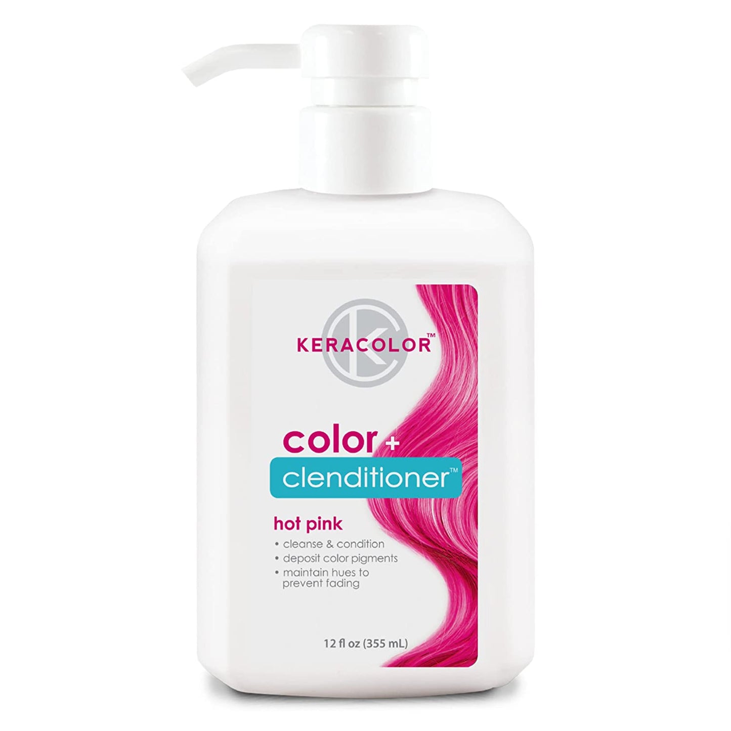 Keracolor Color + Clenditioner, Semi Permanent Hair Color Depositing Conditioner -12 fl.oz / 355 ml