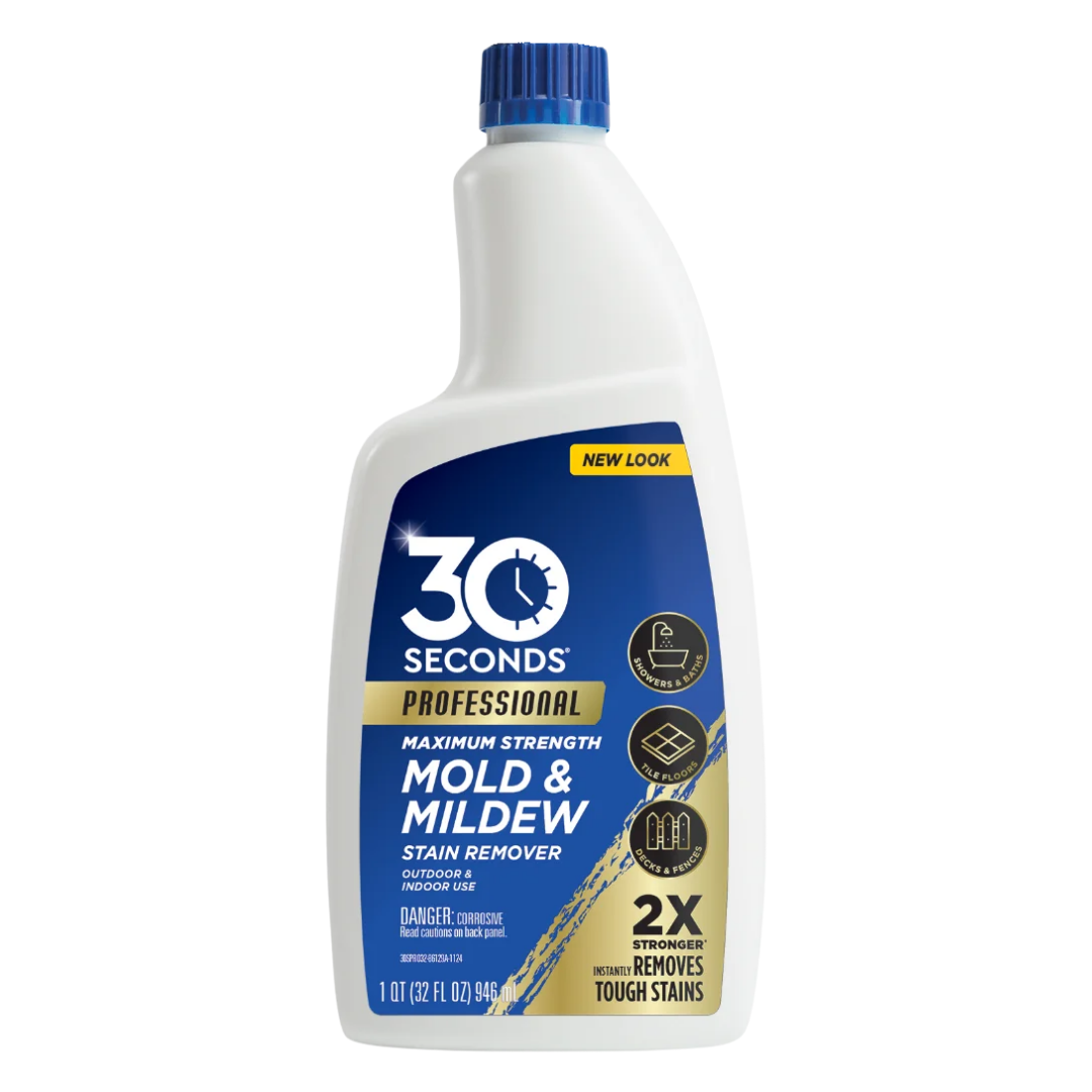 30 Seconds Professional Maximum Strength Mold & Mildew Stain Remover, 32 oz / 946 ml