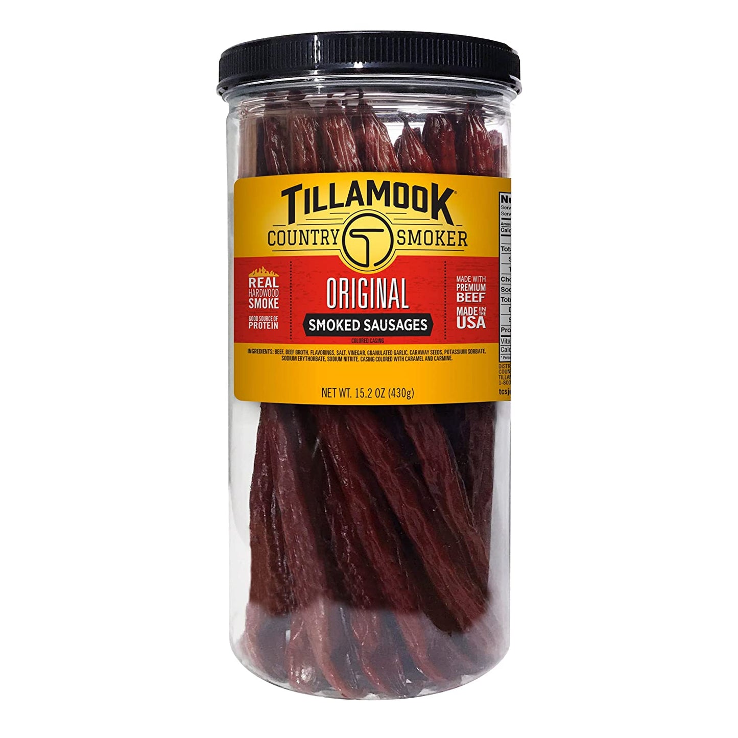 Tillamook Original Smoked Sausages Made With Premium Beef 15.2 Oz / 430g (20 Count)