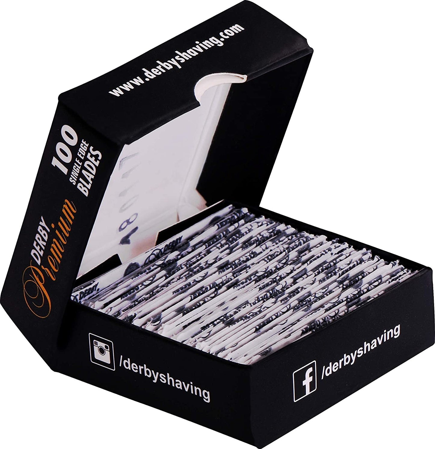 Utopia Care Professional Barber Straight Edge Razor with 100 Derby Blades,100 Percent Stainless Steel