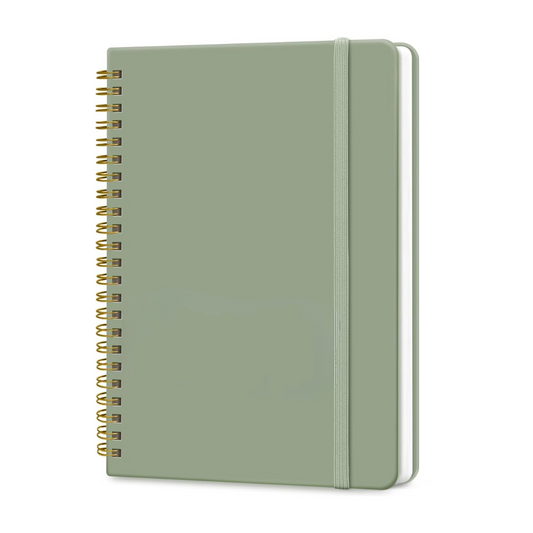 Taja Hardcover Lined Spiral Blank Notebook